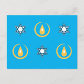 Happy Hanukkah Postkarte (Vorderseite)