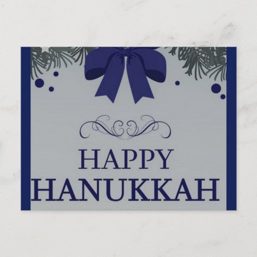 Happy Hanukkah Postkarte (Vorderseite)