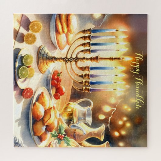 Happy Hanukkah Puzzle (Horizontal)