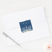 Happy Hanukkah Quadratischer Aufkleber (Umschlag)