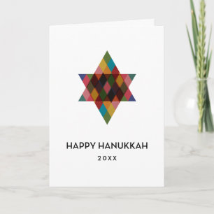 Happy Hanukkah Rainbow Star von David Non Foto Feiertagskarte