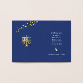 Happy Hanukkah Real Foil Card Folienkarte (Innenseite)