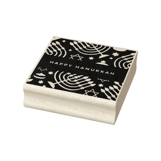 Happy Hanukkah Rubber Briefmarke Gummistempel (Stempel)
