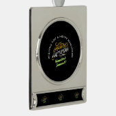 Happy Hanukkah Sameach! Banner-Ornament Silber (Rechts)