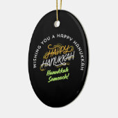 Happy Hanukkah Sameach! Keramik Ornament (Links)