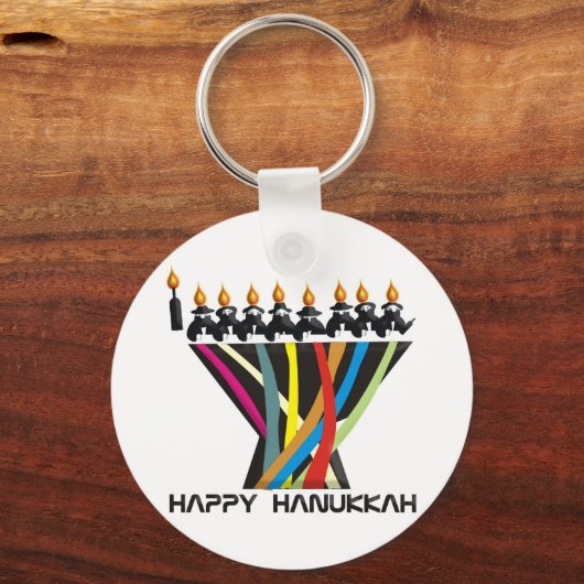 Happy Hanukkah Schlüsselanhänger (Vorderseite)