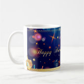 Happy Hanukkah Schöner jüdischer Urlaub Kaffeetasse (Links)