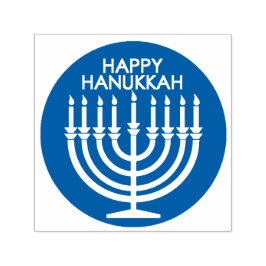 Happy Hanukkah Selbstfarbige Briefmarke Permastempel