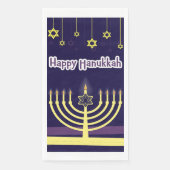 Happy Hanukkah Serviette (Vorderseite)