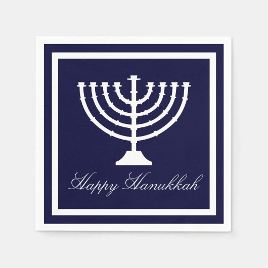 Happy Hanukkah Serviette (Vorderseite)