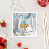 Happy Hanukkah Serviette (Beispiel)