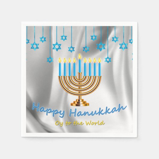 Happy Hanukkah Serviette (Vorderseite)
