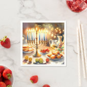 Happy Hanukkah Serviette (Beispiel)