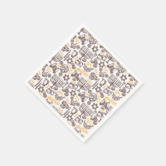 Happy Hanukkah Serviette (Ecke)