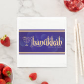 Happy Hanukkah Serviette (Beispiel)