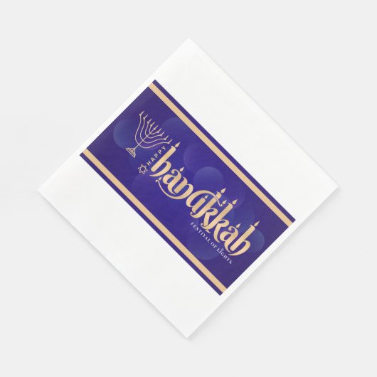 Happy Hanukkah Serviette (Ecke)