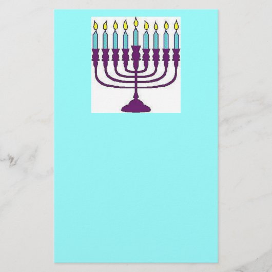 Happy Hanukkah Shalom Briefpapier (Vorderseite)