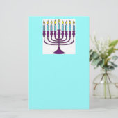 Happy Hanukkah Shalom Briefpapier (Stehend Vorderseite)