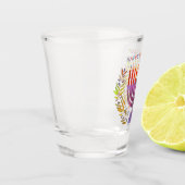 Happy Hanukkah Shot Glass Schnapsglas (Links)