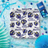 Happy Hanukkah Spinning Dreidel Pappteller (Party)