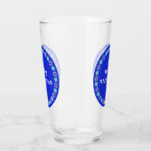 Happy Hanukkah Star Circle Glas (Links)
