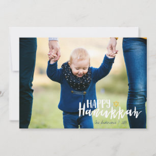 Happy Hanukkah Star der David Holiday Foto Card Feiertagskarte