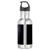 Happy Hanukkah, Star der David-Münze, menorah-Farb Edelstahlflasche (Rückseite)