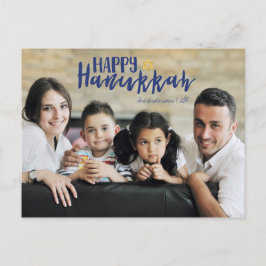 Happy Hanukkah Star des David Foto Postcards Feiertagspostkarte