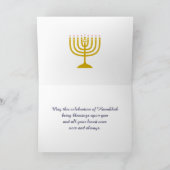 HAPPY HANUKKAH | Star of David Feiertagskarte (Innenseite)