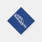 Happy Hanukkah Star von David Holiday Napkin Serviette (Ecke)