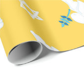 Happy Hanukkah Star von David, kosher Bird Piegon Geschenkpapier (Rolleneckpunkt)