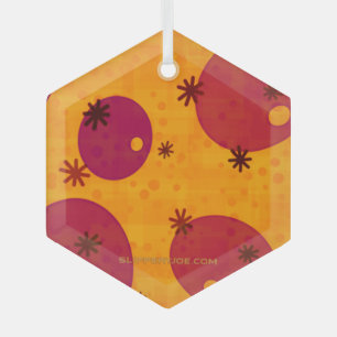 Happy Hanukkah Star von David menorah Dreidel Slip Ornament Aus Glas