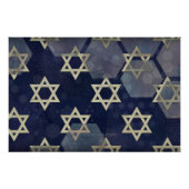 Happy Hanukkah Star von David menorah Dreidel Slip Poster (Vorderseite)
