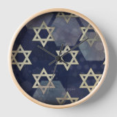 Happy Hanukkah Star von David menorah Dreidel Slip Uhr (Vorderseite)