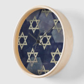 Happy Hanukkah Star von David menorah Dreidel Slip Uhr (Winkel)