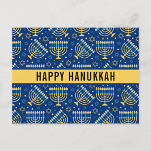 Happy Hanukkah Star von David Niedlich Trendy Feiertagspostkarte