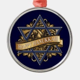 Happy Hanukkah Star von David Ornament Aus Metall