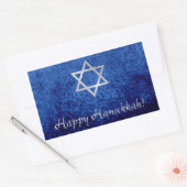 Happy Hanukkah Star von David Rechteckiger Aufkleber (Umschlag)