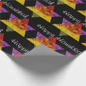 Happy Hanukkah Star von David Wrapping Paper Geschenkpapier (Ecke)