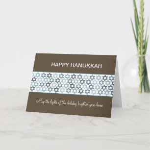 Happy Hanukkah Stars von David Feiertagskarte