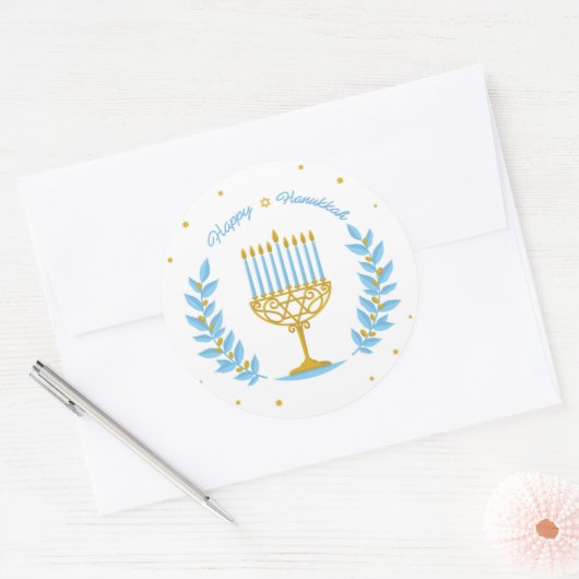 Happy Hanukkah Sticker (Umschlag)