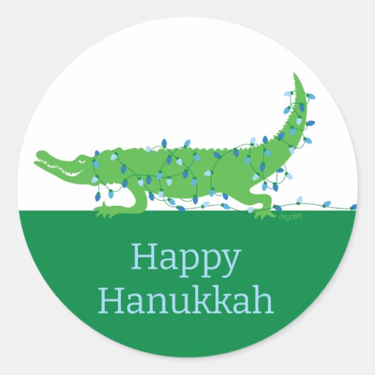 Happy Hanukkah Sticker (Vorderseite)