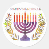 Happy Hanukkah Stickers (Vorderseite)