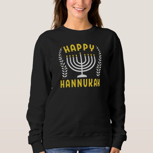 Happy Hanukkah Sweatshirt (Vorderseite)