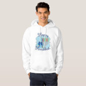 Happy Hanukkah Sweatshirt hässlich schwül Party (Vorne ganz)