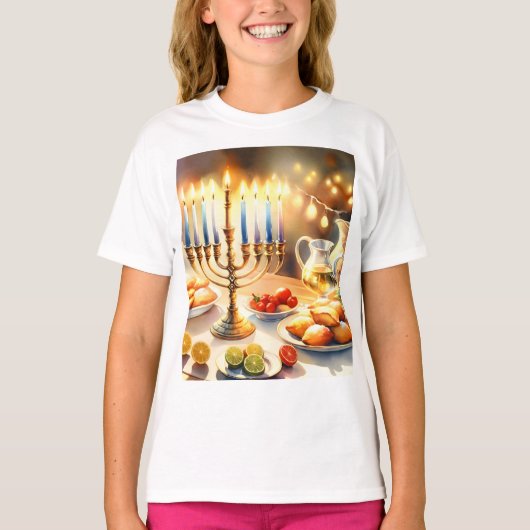 Happy Hanukkah T-Shirt (Vorderseite)