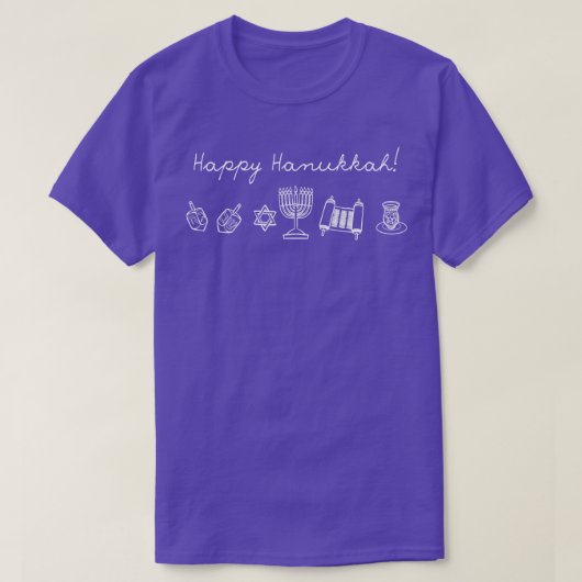 Happy Hanukkah T-Shirt (Design vorne)