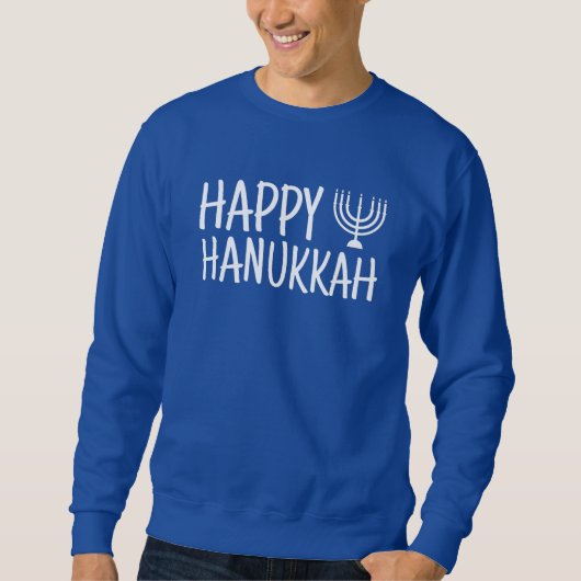 Happy Hanukkah T-Shirt Sweatshirt (Vorderseite)
