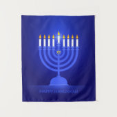 Happy Hanukkah Tapestry Wandteppich (Vorderseite)