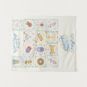 Happy Hanukkah Tapestry Wandteppich (Vorderseite (Horizontal))